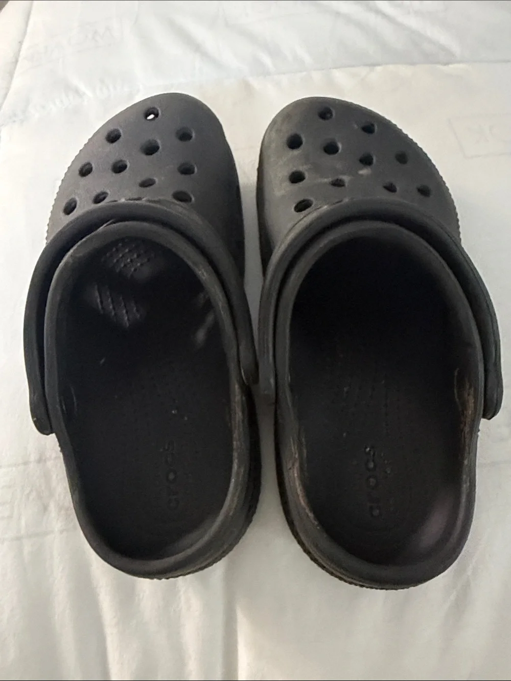 CROCS Kids Black Classic Clog Sandals unisex Size C12